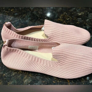 Danskin “Wish” recycled plastic ballet flats.  7.5; comfortable, Avant Garde